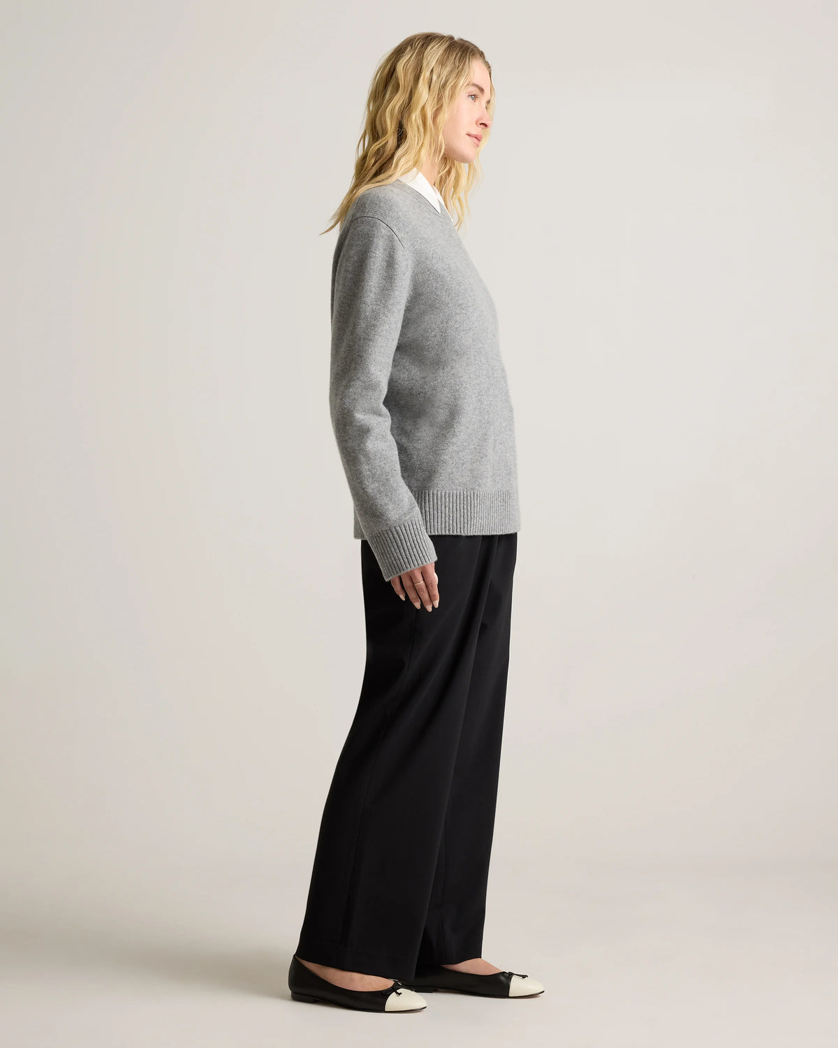 Mongolian Cashmere Oversized Crewneck Sweater - XS / Brown