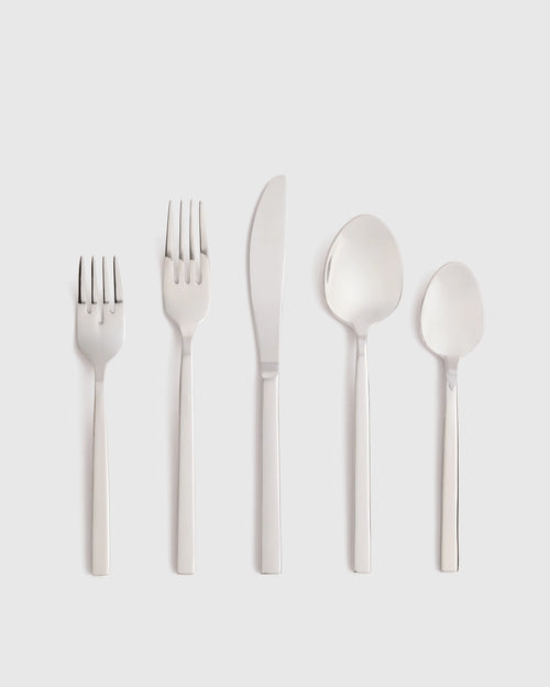 Arezzo 20 Piece Flatware Set - One Size / Polished Stainless Steel