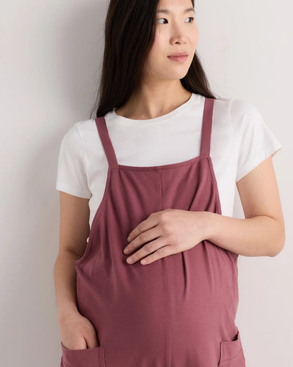 Organic Cotton Maternity Overalls - XS / Deep Navy