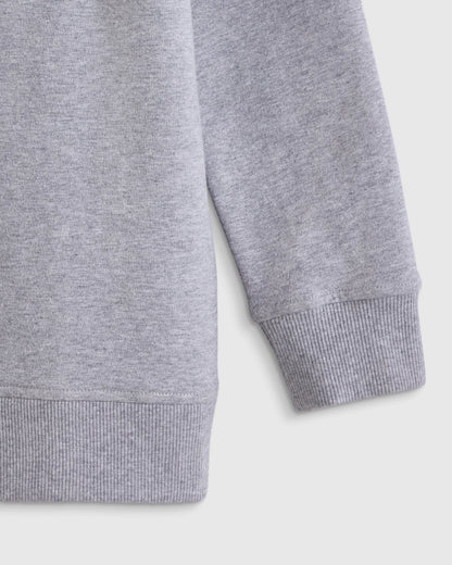 Organic Cotton French Terry Crew Neck Sweatshirt - 6 / Heart Graphic