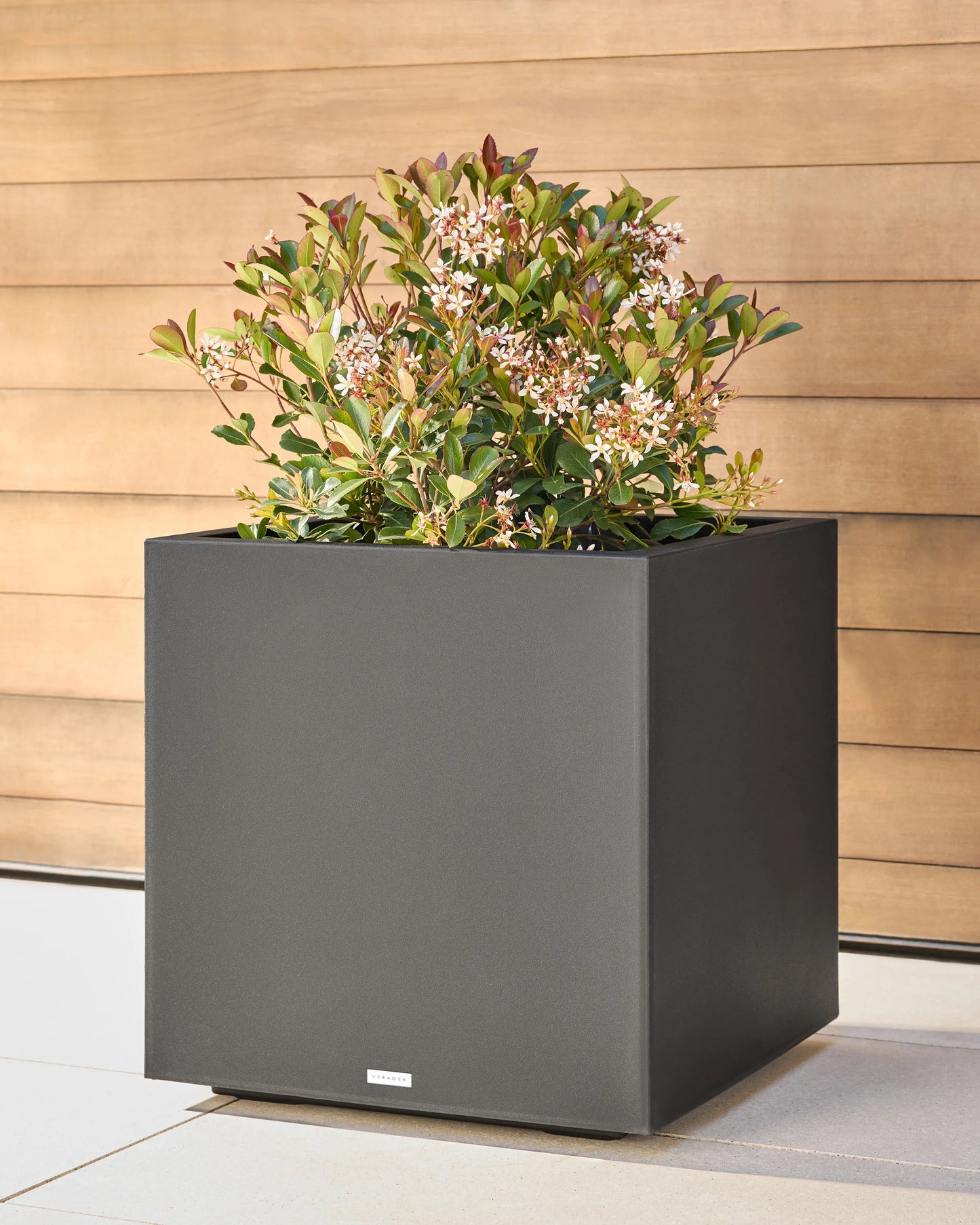 Block Series All Weather Square Planter by Veradek - One Size / Black