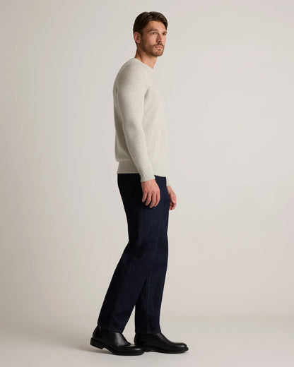 Luxe Baby Cashmere Crewneck Sweater - S / Heather Pewter