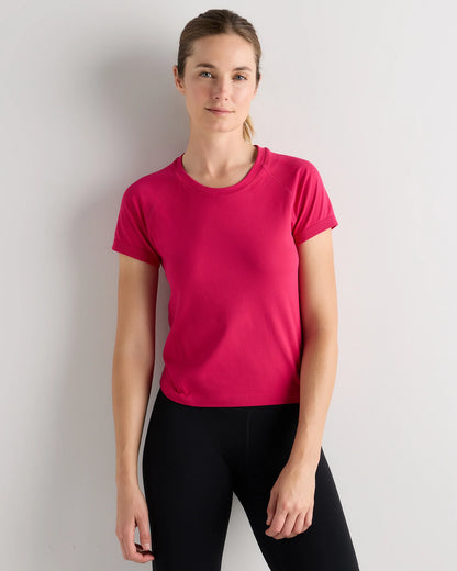Seamless Waist-Length Tee - XS / Azul Blue
