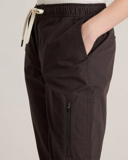 Organic Stretch Ripstop Straight Pants - XS / Steel