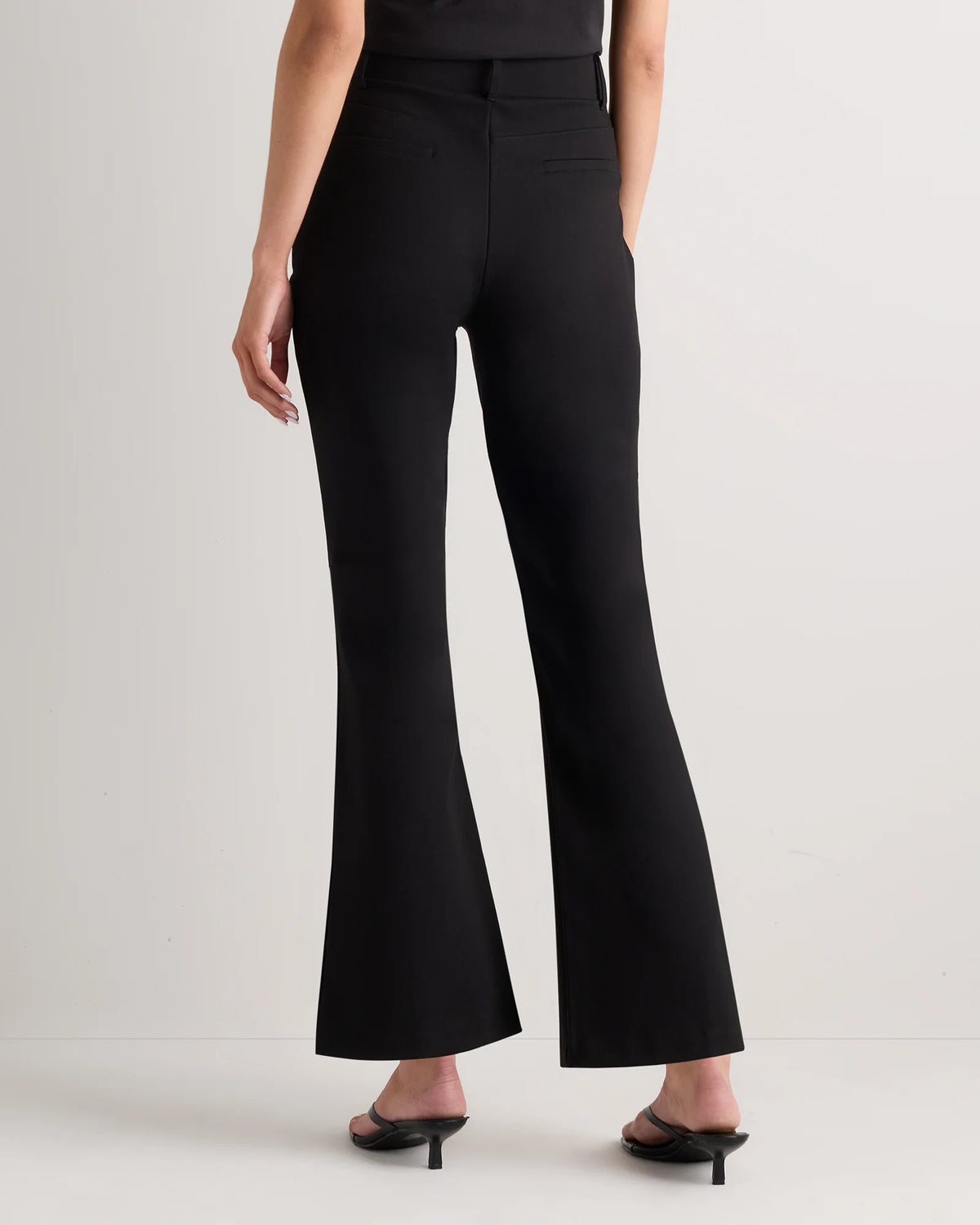 Ultra-Stretch Ponte Flare Leg Pants - XS / Charcoal
