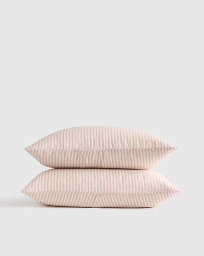 European Linen Sham Set - Standard / White
