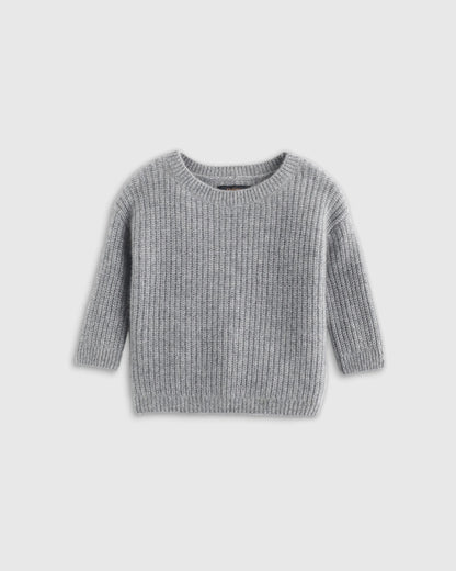 Washable Cashmere Fisherman Tunic Sweater - 2T / Ivory