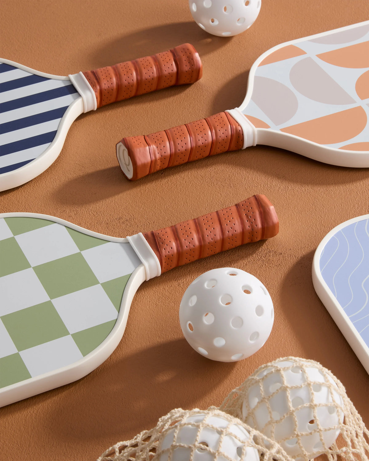 Two Paddle Pickleball Set - One Size / Sage/Cantaloupe