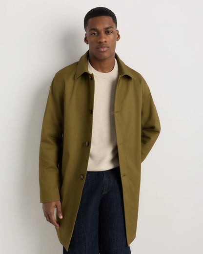 Comfort Stretch Trench Coat - S / Midnight Black
