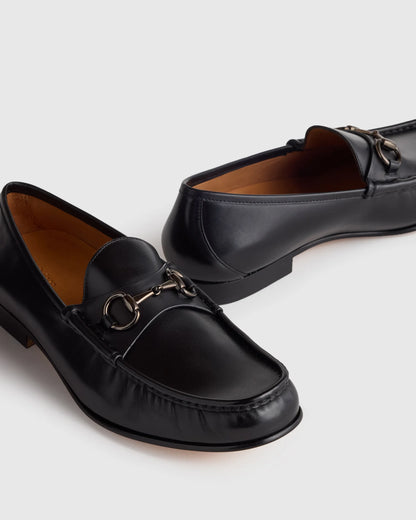 Calfskin Leather Horsebit Loafer - 7 / Tan