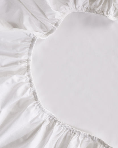 Organic Crisp Percale Fitted Sheet Set - Twin / Espresso