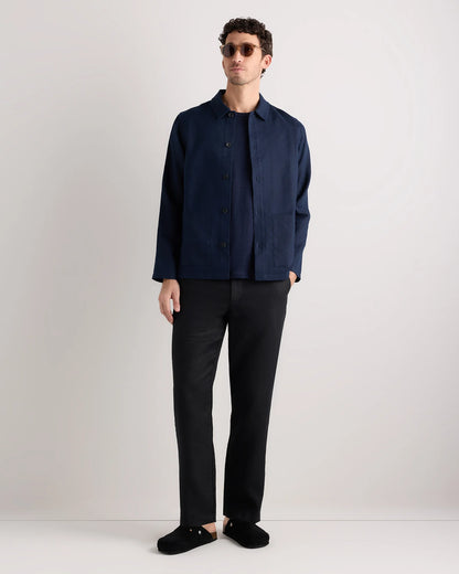 100% European Linen Trousers - 30X30 / Chambray Blue