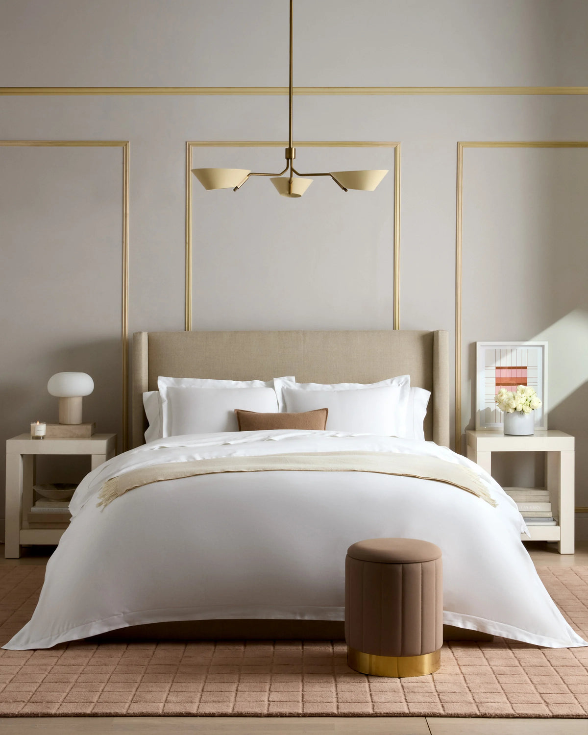 Signature Giza Cotton Sateen Duvet Cover Set - Twin / Sand