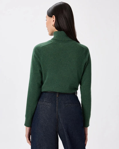 Mongolian Cashmere Turtleneck Sweater - XS / Heather Grey