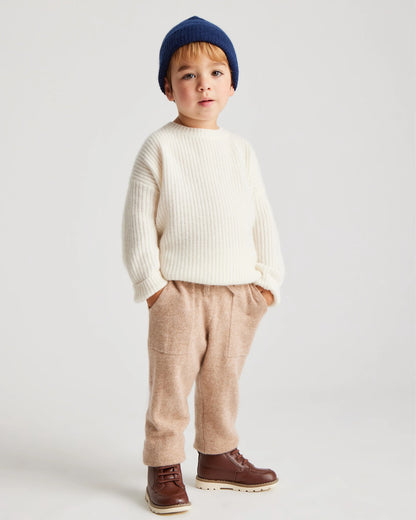 Washable Cashmere Jogger - 2T / Oatmeal