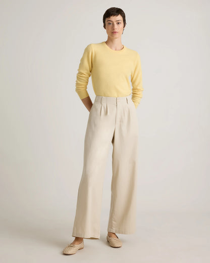Drapey Twill Pleated Trouser - 0 / Baywood