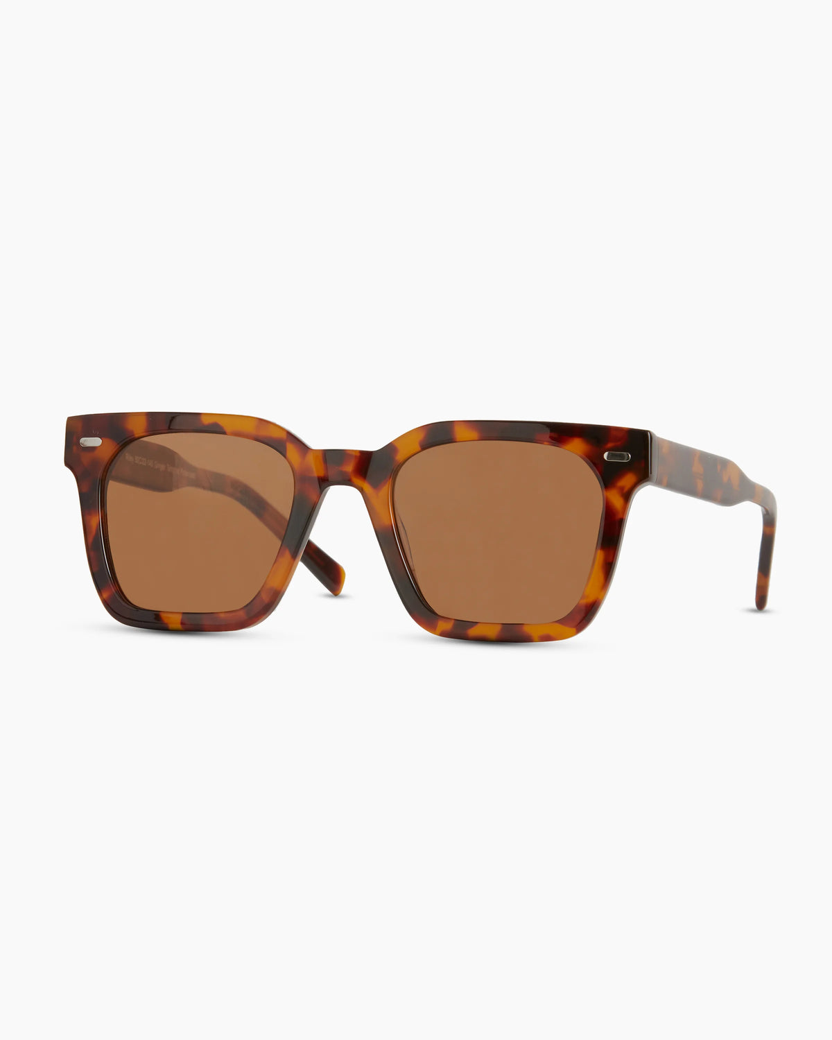 Riley Polarized Acetate Sunglasses - One Size / White Tortoise with Grey Lens