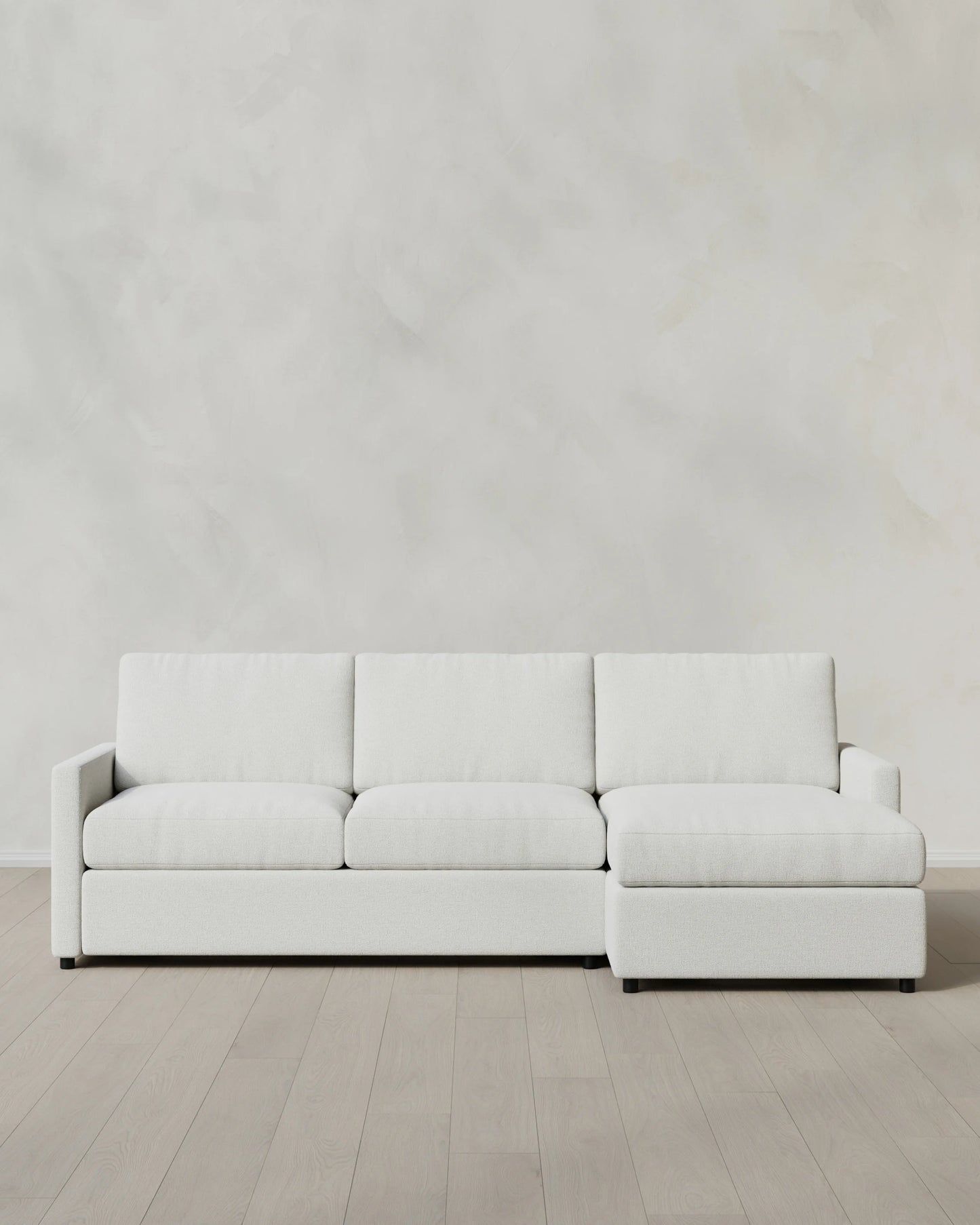 Brennan Chaise Sectional in Performance Basketweave - Right Arm / Flax