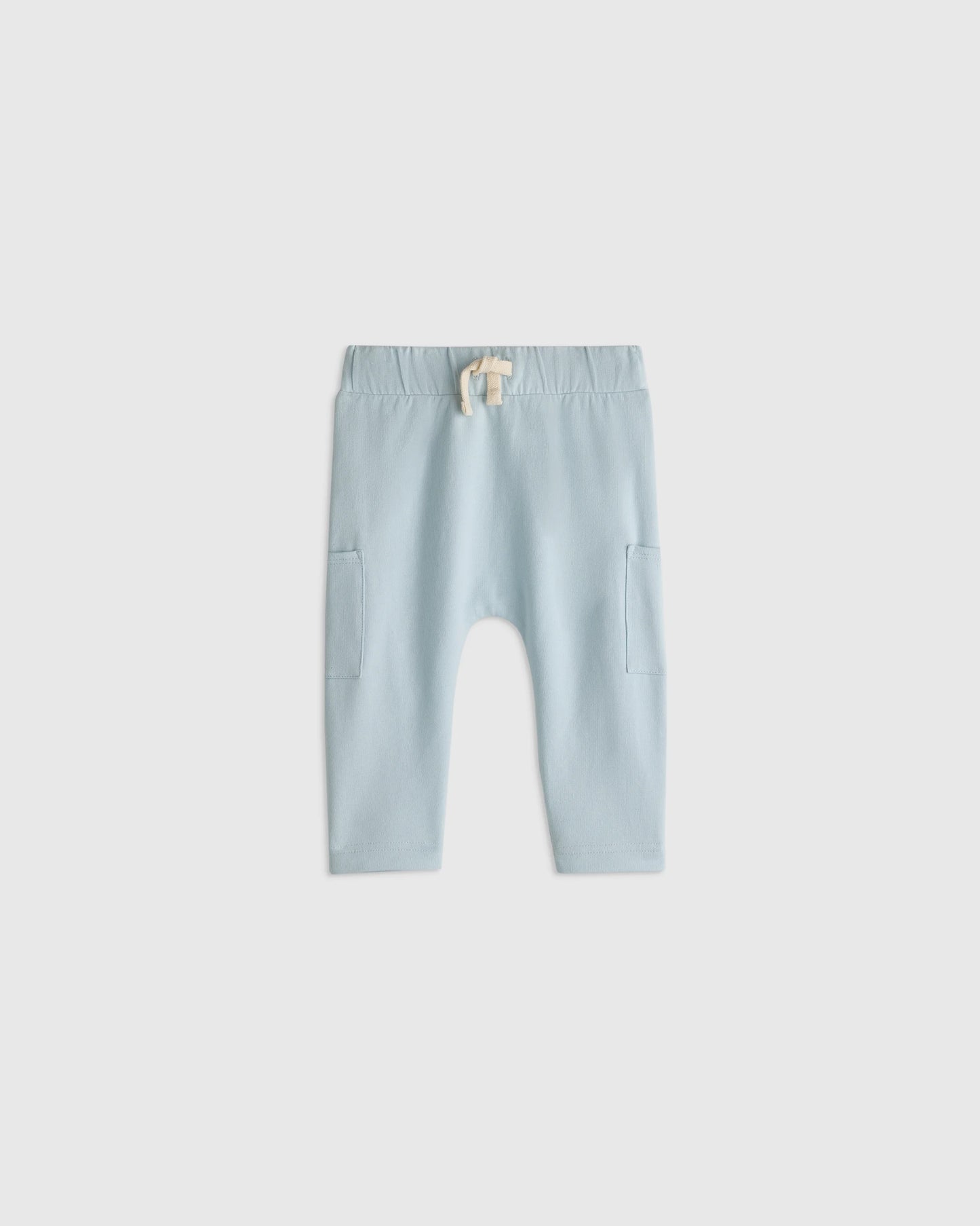 Organic Cotton French Terry Pocket Pants - 3-6M / Vintage Blue