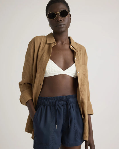 Vintage Wash Tencel Utility Shorts - XS / Moonstone Blue