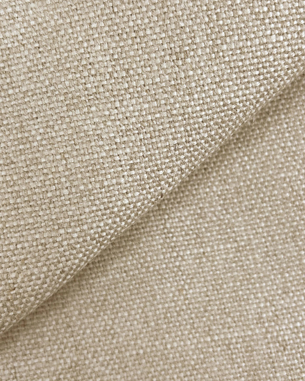 100% Linen Wingback Bed - Full / Canvas
