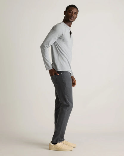French Terry 5-Pocket Pants - Slim - 30X30 / Bayberry Olive