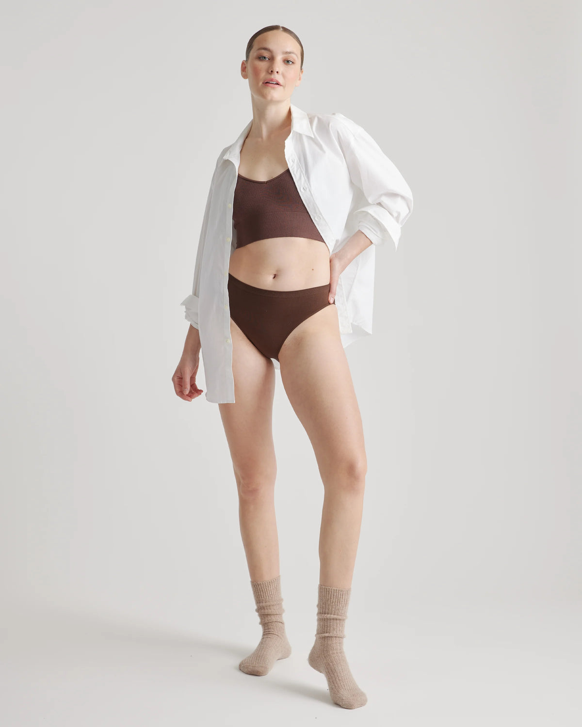 Smoothing Comfort Bikini (6-Pack) - XS / Cocoa