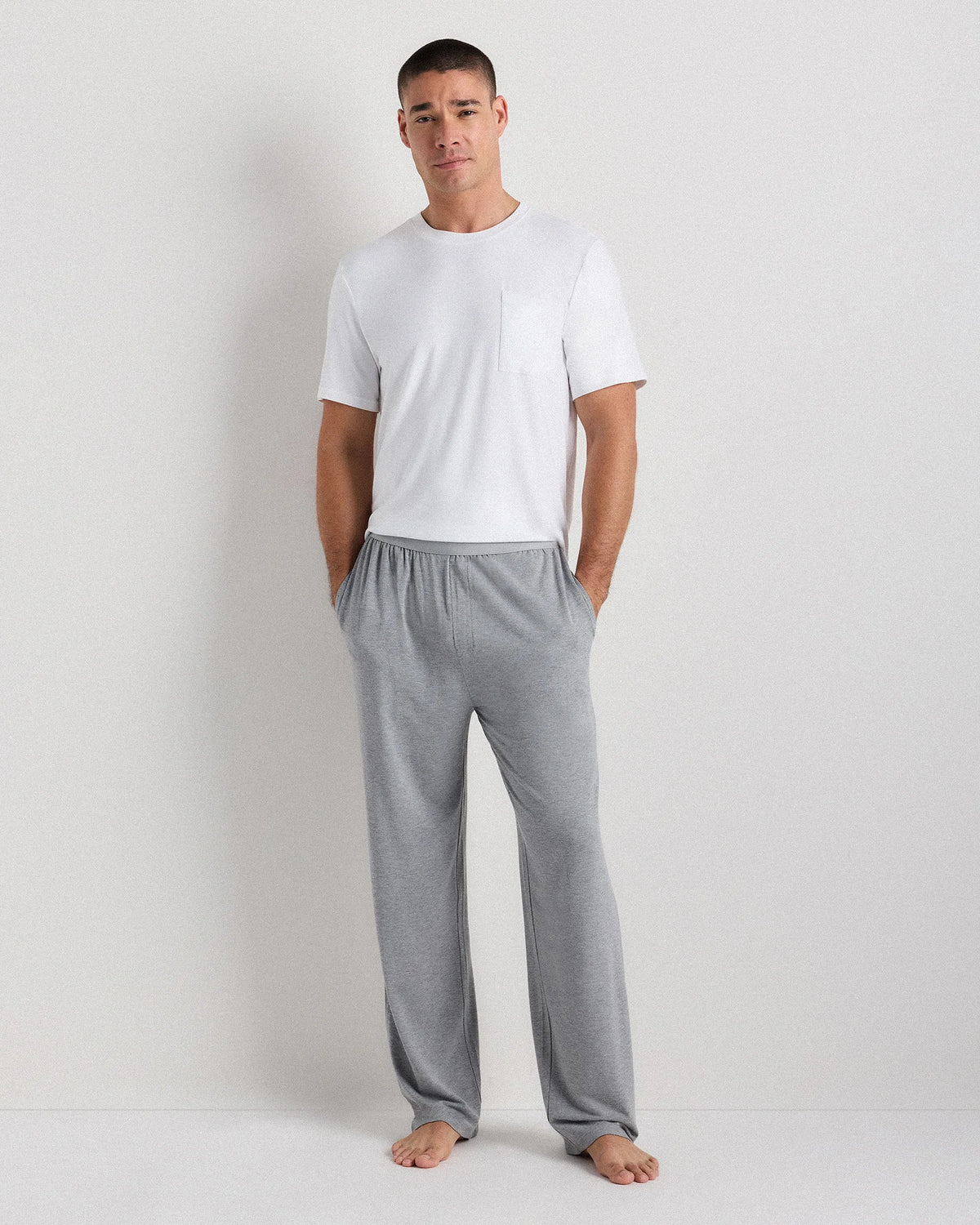 Bamboo Jersey Relaxed Lounge Pants - S / Black