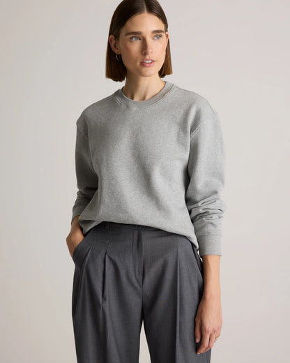 Organic Heavyweight Fleece Crew - XS / Taupe
