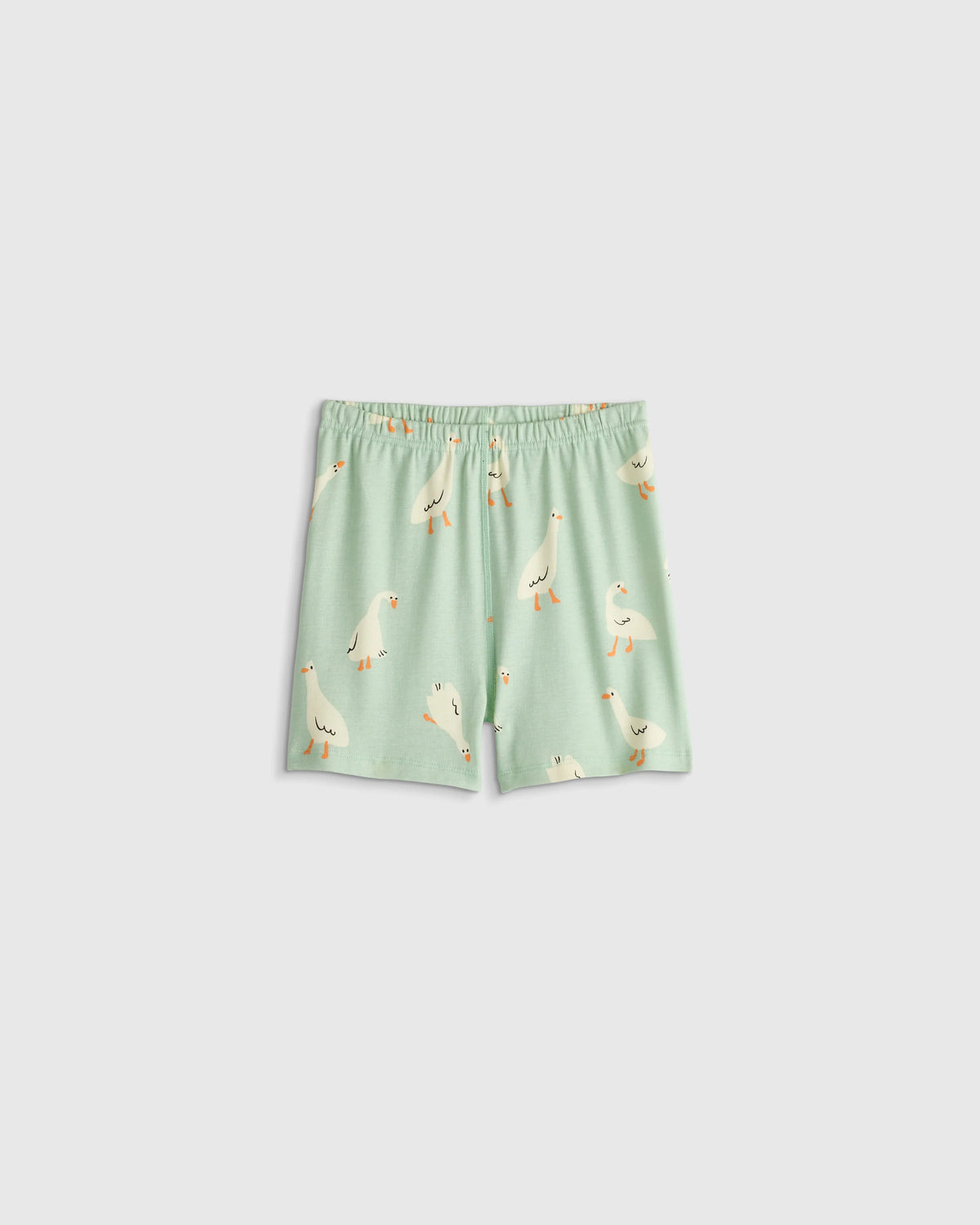 100% Organic Cotton Short Sleeve and Shorts Pajama Set - 6 / Navy Stripe