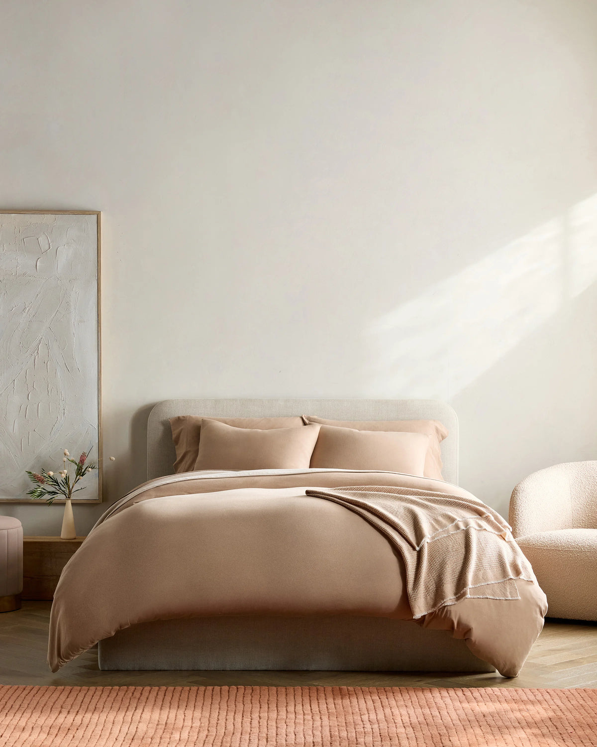 Organic Jersey Sham Set - Standard / Heather Grey
