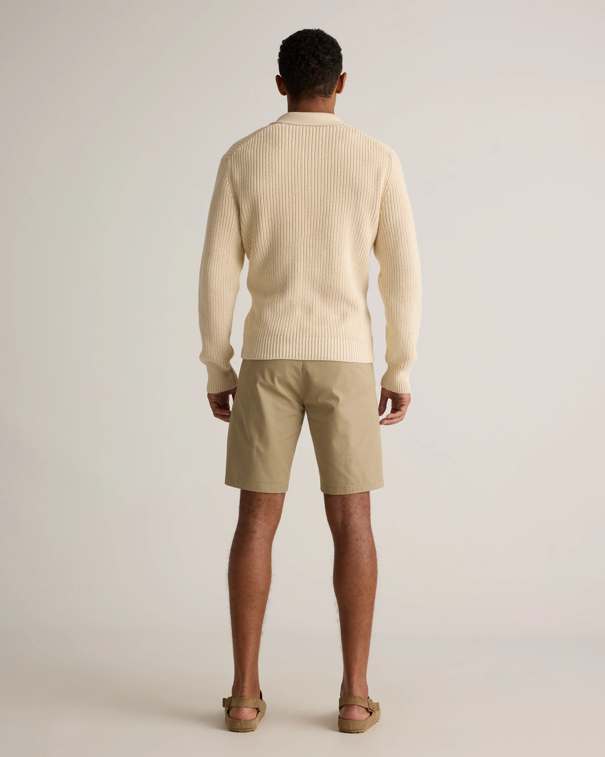 Organic Cotton Classic Stretch Chino Shorts - 9" - 30 / Sand Dune
