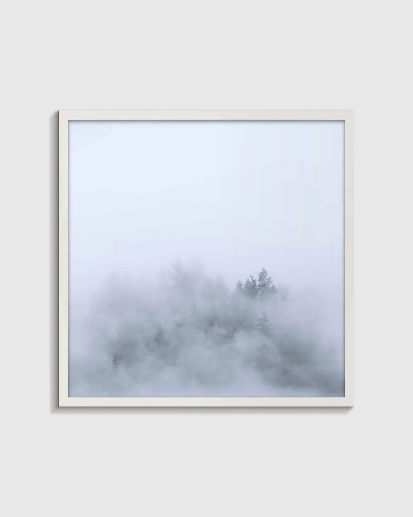 Above the Mist by Laura Zimmerman - 21.25"x21.25" / White