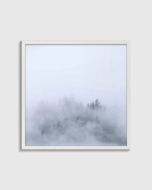 Above the Mist by Laura Zimmerman - 21.25"x21.25" / White