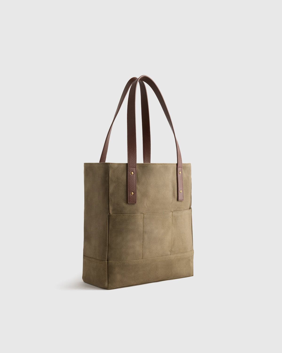 Waxed Canvas Utility Tote - One Size / Black