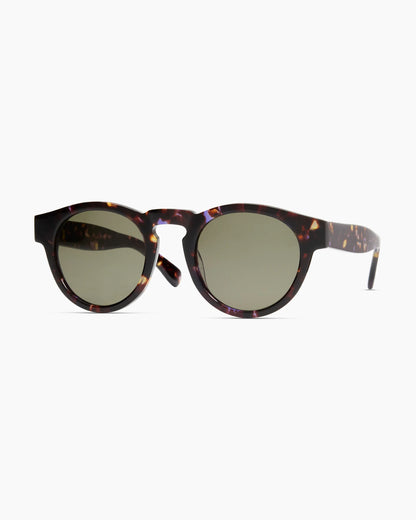 Tuscon Polarized Acetate Sunglasses - One Size / White Tortoise with Green lens