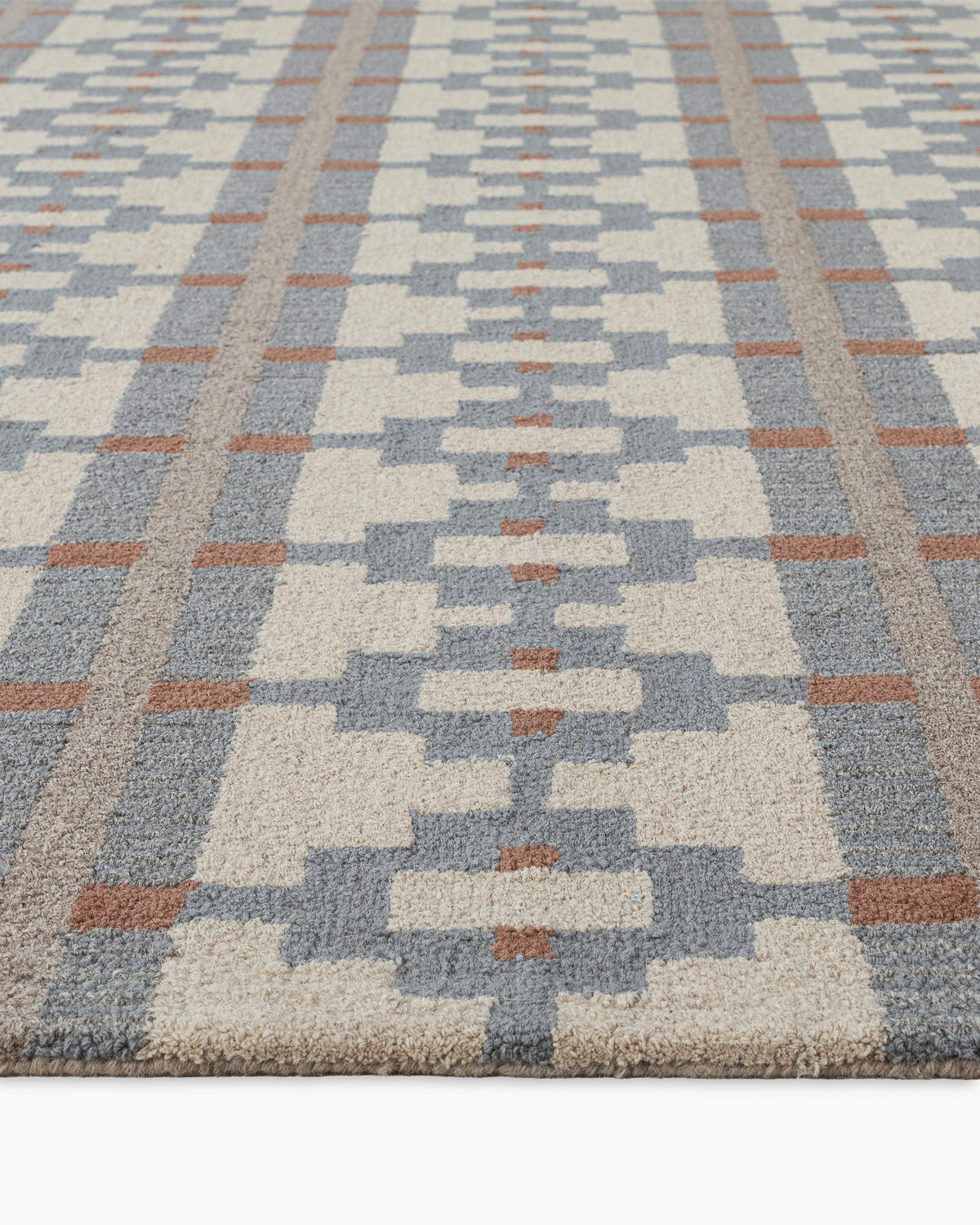 Palma Wool Rug - 3' x 5' / Dusty Blue Multi