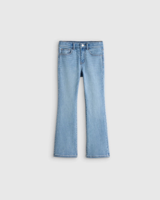 Girls Stretch Flare Jeans - 6 / Medium Wash