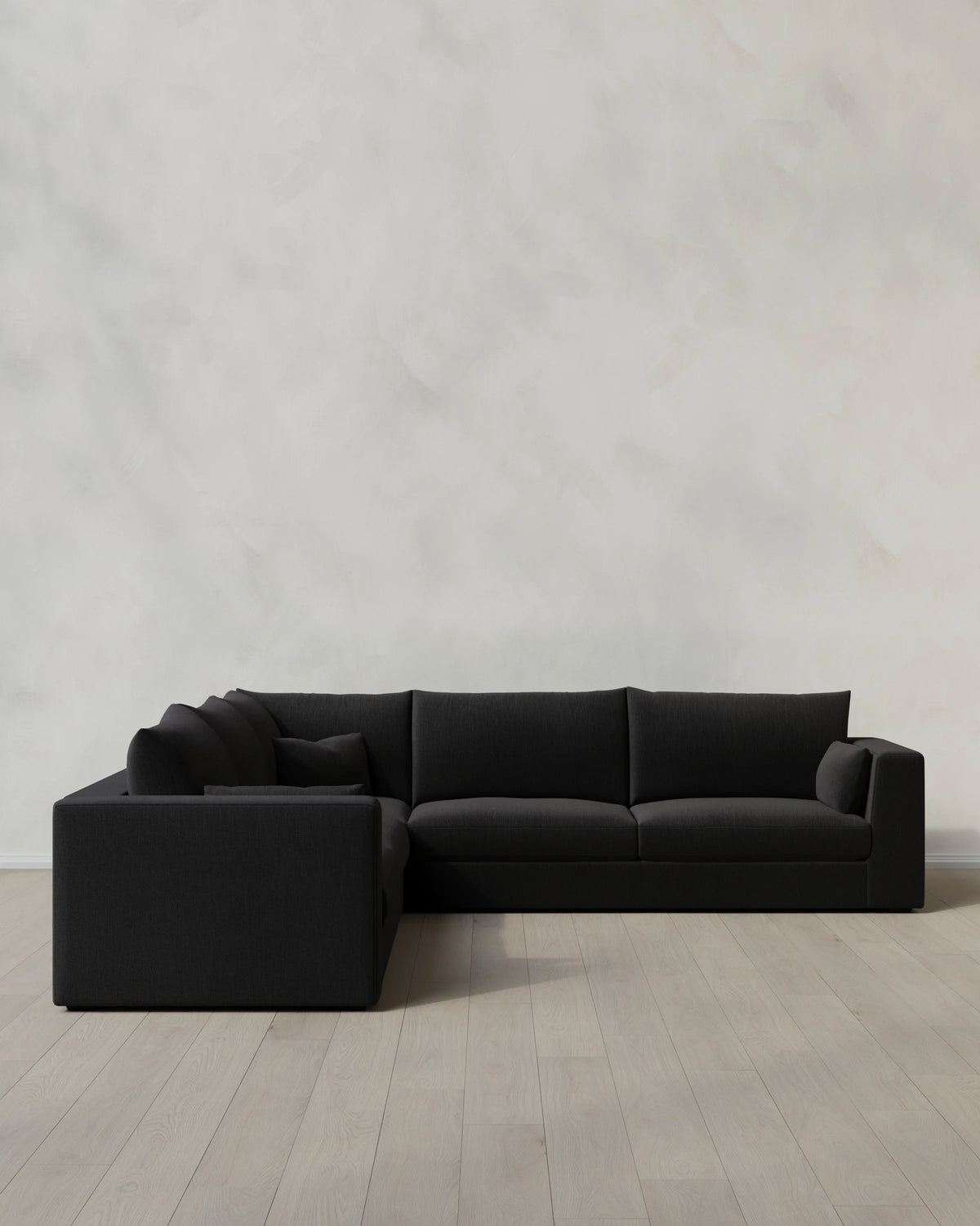 Oasis L Sectional in Performance Linen - One Size / Onyx