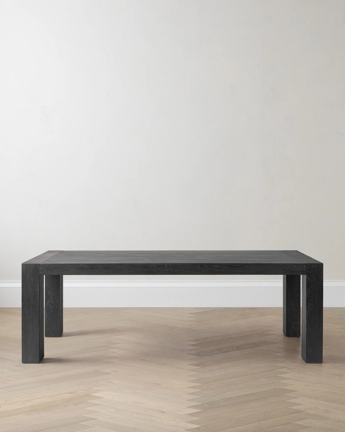Reclaimed Oak Parsons Dining Table - One Size / Weathered Oak