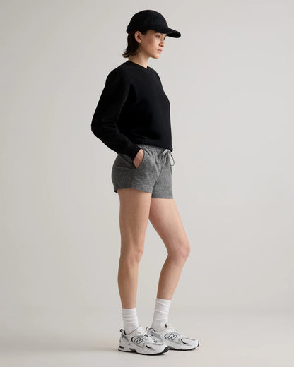 Flowknit Mid-Rise Shorts - XS / Heather Deep Navy