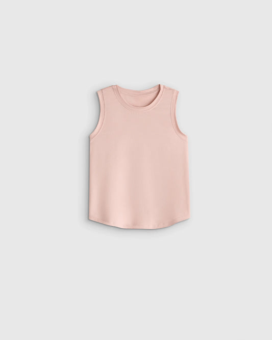 Girls Flowknit Breeze Tank - 4T / Shell Pink