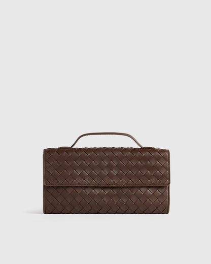 Eloise Handwoven Clutch - One Size / Black