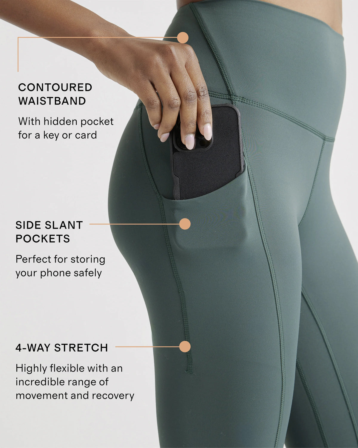 Ultra-Form High-Rise Pocket Legging - XS / Black