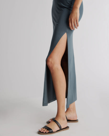 Tencel Jersey Tank Maxi Dress - XS / Brown