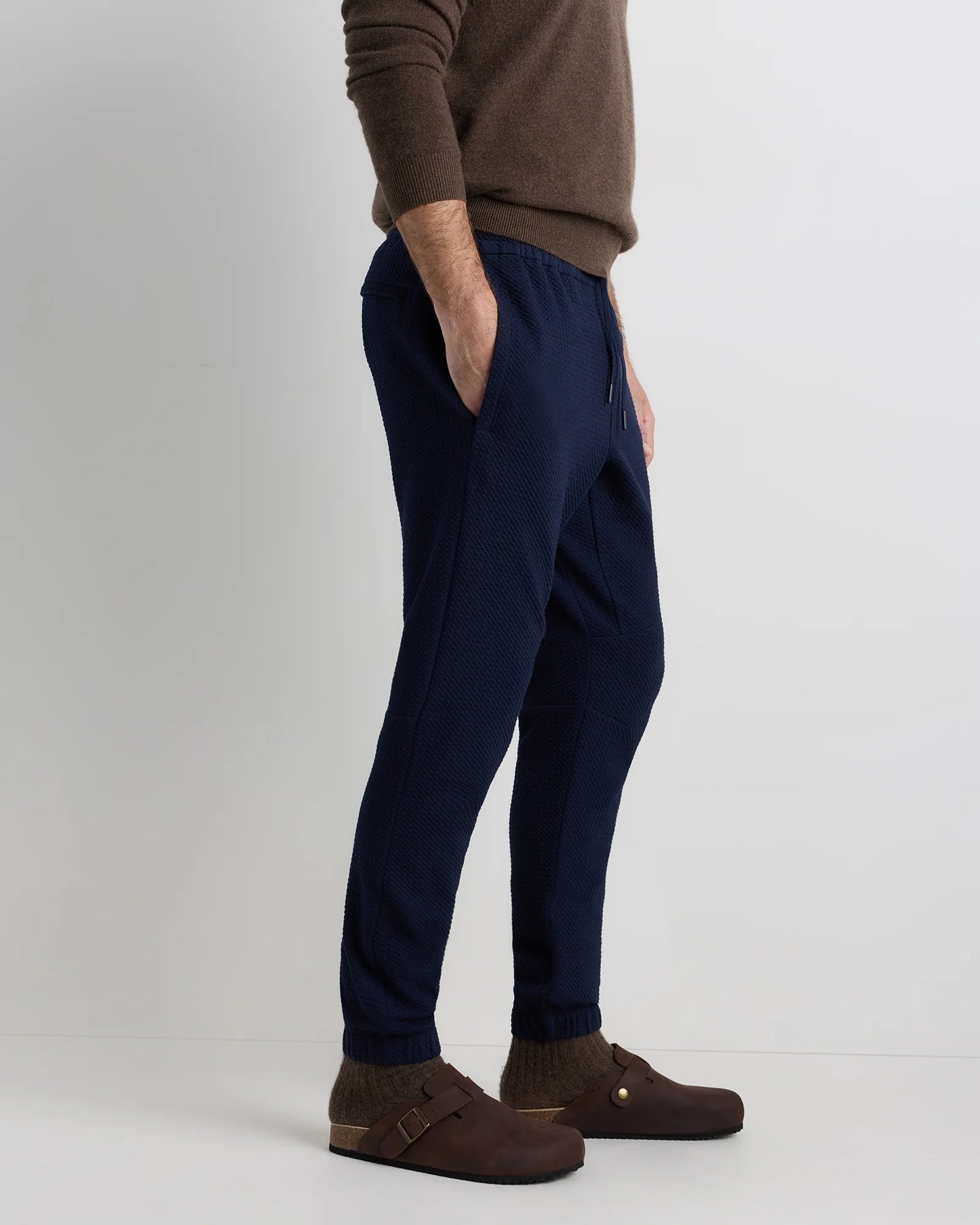 Waffle Knit Joggers - S / Heather Grey