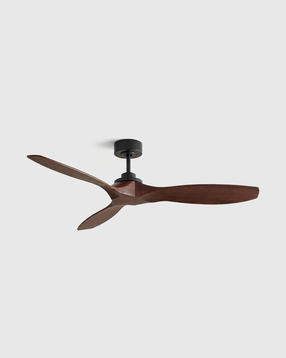 Transitional Wood Blade Ceiling Fan - 52" / Honey/Black
