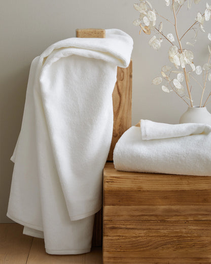 Turkish Ribbed Quick Dry Bath Sheet Bundle - One Size / Mineral