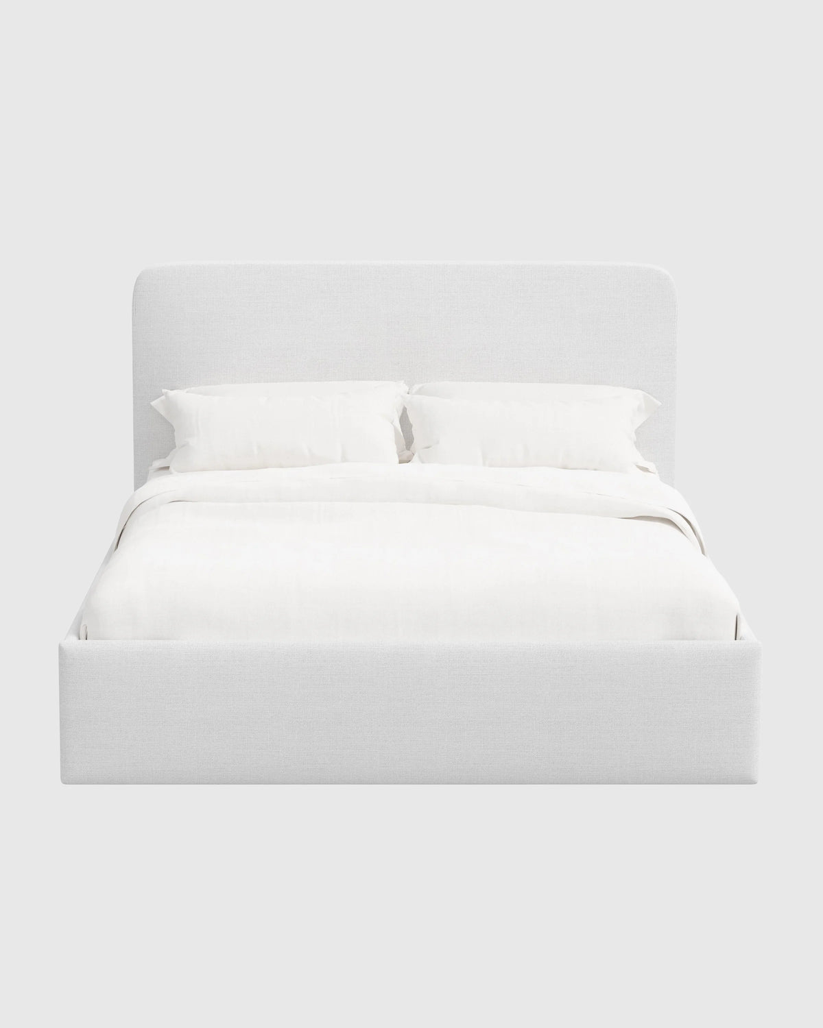 100% Linen Curved Bed - Full / Canvas