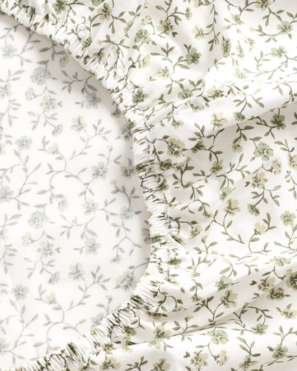 Organic Crisp Percale Sheet Set - Twin / White